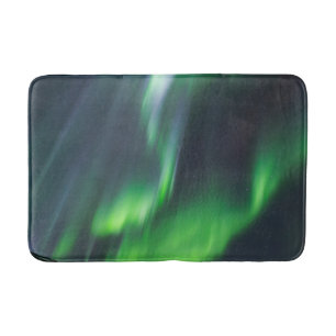Tapis De Bain Lumières du Nord Brillantes Nord de l'Islande