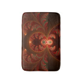Tapis De Bain Lumineuse Abstrait moderne orange rouge fractal (Devant (Vertical))