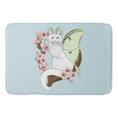 Tapis De Bain Luna Moth Moth Blanc Chat Vert (Devant)
