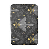 Tapis De Bain Luna moth, phases de lune et lierre damassé patron (Devant (Vertical))