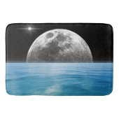 Tapis De Bain Lune au-dessus de l'océan (Devant)