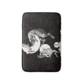 Tapis De Bain Lune céleste ciel Univers Dieu Nuit Illustration (Devant (Vertical))