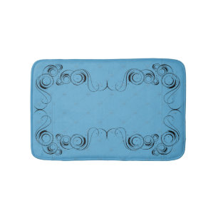 Tapis De Bain Lune de chat cosmique et étoiles