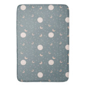 Tapis De Bain Lune et étoiles - bleu (devant Vertical)