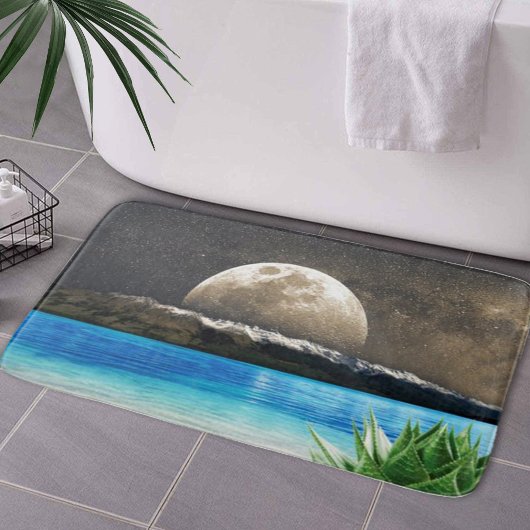 Tapis De Bain Lune Et Plage
