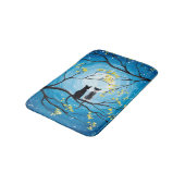 Tapis De Bain Lune lunaire avec chats (Angle)