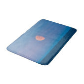 Tapis De Bain Lune sur la mer de Béring | Russie Extrême-Orient (Angle)