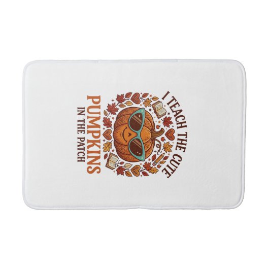 Tapis De Bain Lunettes de soleil Halloween Patch Citrouilles Mig (Devant)