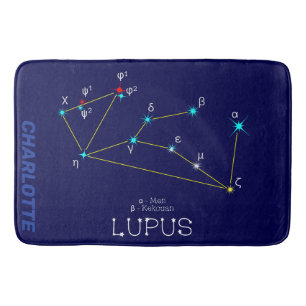Tapis De Bain Lupus de constellation de l'hémisphère sud