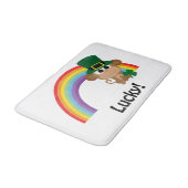 Tapis De Bain Lutin chanceux de singe (Angle)