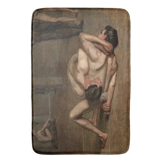 Tapis De Bain Lutteurs (par Thomas Eakins) (devant Vertical)