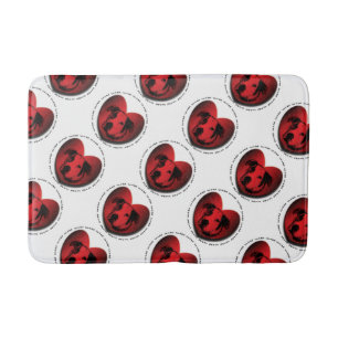 Tapis De Bain Luv-A-Bull American Bulldog Pit Bull Heart