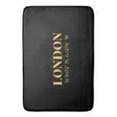 Tapis De Bain Lux Gold London Latitude & Longitude (devant Vertical)