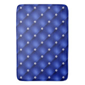 Tapis De Bain Luxe Royal Blue Diamond Tufted Motif (devant Vertical)