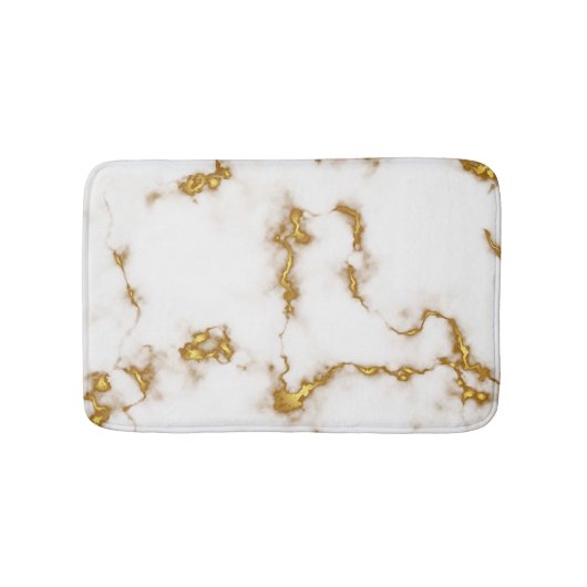 Tapis De Bain Luxe royal élégant Marble Gold (Devant)