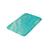 Tapis De Bain Luxe royal élégant Marble Gold Blue (Angle)