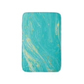 Tapis De Bain Luxe royal élégant Marble Gold Blue (Devant (Vertical))