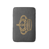 Tapis De Bain Luxueux Gold Crown Dark Grey (Devant (Vertical))