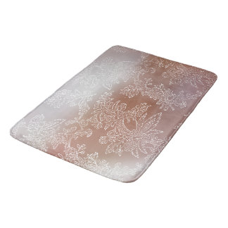 Tapis De Bain Luxueux Rose Gold et Lace Bath Mat