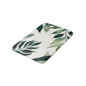 Tapis De Bain Luxury Emerald Green Gold Botanical Bath Mat (Angle)