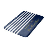 Tapis De Bain Luxury Personalised Nautical Stripes Boat Name (Angle)