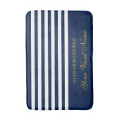 Tapis De Bain Luxury Personalised Nautical Stripes Boat Name (Devant (Vertical))