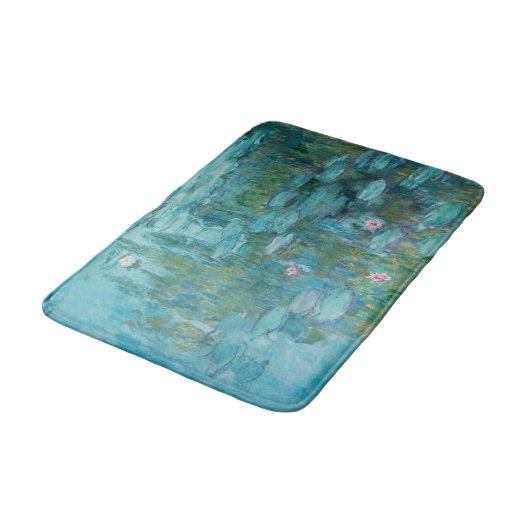 Tapis De Bain Lys à eau, Peinture à l'huile d'art, Claude Monet (Angle)