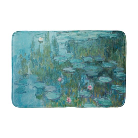 Tapis De Bain Lys à eau, Peinture à l'huile d'art, Claude Monet (Devant)