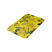 Tapis De Bain Lys Asiatiques Jaunes Floral (Angle)