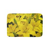 Tapis De Bain Lys Asiatiques Jaunes Floral (Devant)