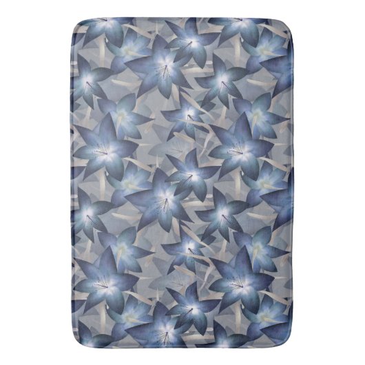 Tapis De Bain Lys bleus (devant Vertical)