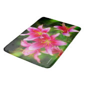 Tapis De Bain Lys de flamme olympique rose chaud (Angle)