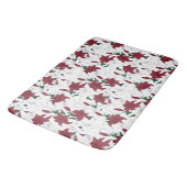 Tapis De Bain Lys de Noël rouges et blancs (Angle)