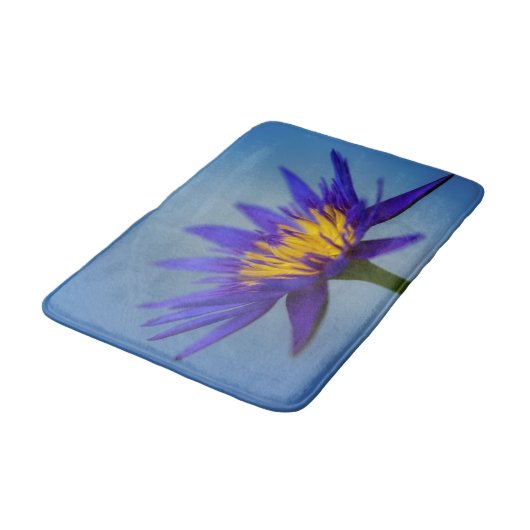 Tapis De Bain Lys d'eau violet (Angle)