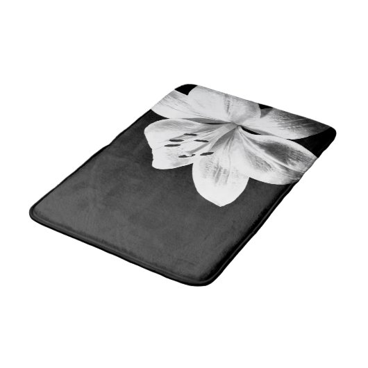 Tapis De Bain Lys noir et blanc (Angle)