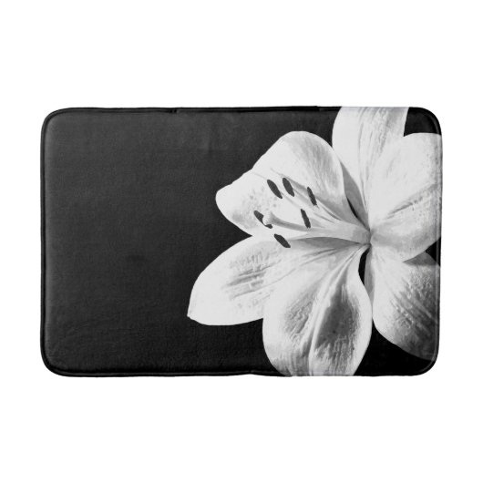 Tapis De Bain Lys noir et blanc (Devant)