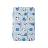 Tapis De Bain M. Narwhal Blue Snowflake Motif (Devant (Vertical))