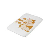 Tapis De Bain Ma bête intérieure fainéante citation de motivatio (Angle)