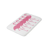 Tapis De Bain Mâchoire à Flamant rose rose (Angle)