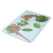 Tapis De Bain Mâchoire Et Foliage Tropical (Angle)