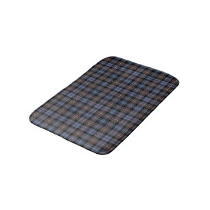 Tapis De Bain Mackenzie Clan bleu Patiné et taran Brown