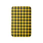 Tapis De Bain MacLeod Clan Tartan écossais jaune et noir (Devant (Vertical))