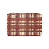 Tapis De Bain Madras Plaid Fall Red (Devant)