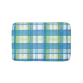 Tapis De Bain Madras Plaid Green et Blue (Devant)