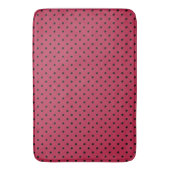 Tapis De Bain Magenta et Black Motif tendance (devant Vertical)