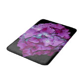 Tapis De Bain Magenta Hydrangea rose floral (Angle)