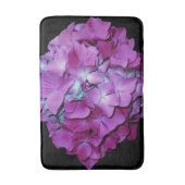 Tapis De Bain Magenta Hydrangea rose floral (Devant (Vertical))