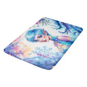 Tapis De Bain Magic elf neige forêt gelée conte de fées (Angle)