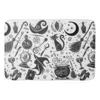 Magique Sorcière Whimsical Wiccan Pagan noir & bla