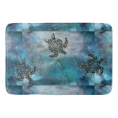 Tapis De Bain Magique Tortue de mer Glittery Bleu (Devant)